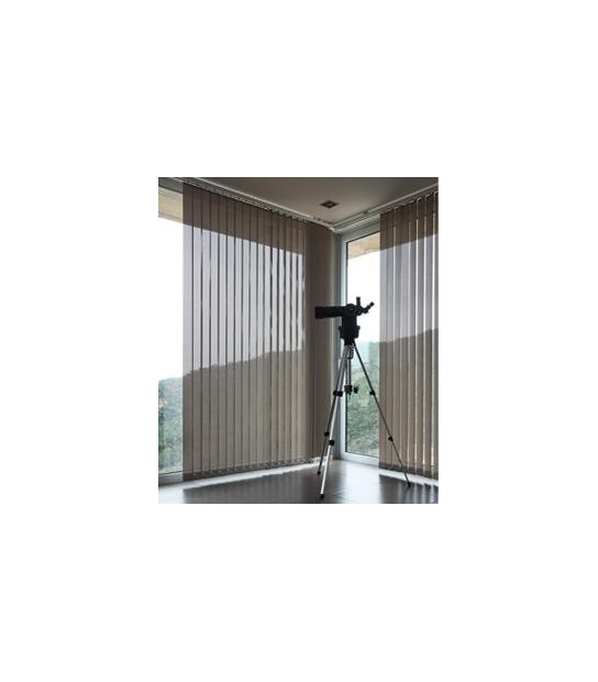 Cortinas de lamas verticales lisa con lamas de 127 mm. Para todo tipo de  ambientes, tanto para el hogar como la oficina.